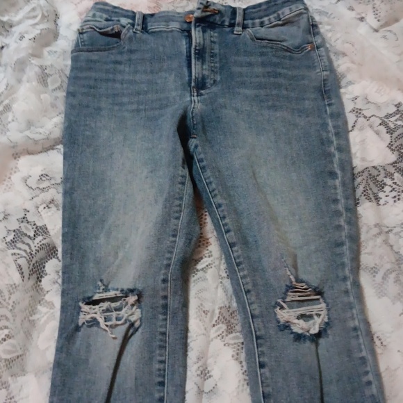 Womens Express Skinny High Rise Ultra Hyper Stretch - Picture 1 of 9